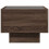 VidaXL (brown oak) vidaXL Bedside Table with Infinity LED Nightstand Bed Table Bedside Cabinet 6