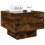 VidaXL (smoked oak) vidaXL Bedside Table with Infinity LED Nightstand Bed Table Bedside Cabinet 5