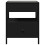 VidaXL (black) vidaXL Bedside Table with Infinity LED Nightstand Bed Side Table Grey Sonoma 6