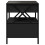 VidaXL (black) vidaXL Bedside Table with Infinity LED Nightstand Bed Side Table Grey Sonoma 7