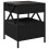VidaXL (black) vidaXL Bedside Table with Infinity LED Nightstand Bed Side Table Grey Sonoma 8