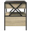 VidaXL (sonoma oak) vidaXL Bedside Table with Infinity LED Nightstand Bed Side Table Grey Sonoma 7