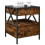VidaXL (smoked oak) vidaXL Bedside Table with Infinity LED Nightstand Bed Side Table Grey Sonoma 5