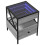 VidaXL (grey sonoma) vidaXL Bedside Table with Infinity LED Nightstand Bed Side Table Grey Sonoma 3