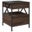 VidaXL (brown oak) vidaXL Bedside Table with Infinity LED Nightstand Bed Side Table Grey Sonoma 8