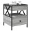 VidaXL (grey sonoma) vidaXL Bedside Table with Infinity LED Nightstand Bed Side Table Grey Sonoma 5
