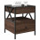 VidaXL (brown oak) vidaXL Bedside Table with Infinity LED Nightstand Bed Side Table Grey Sonoma 5