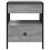 VidaXL (grey sonoma) vidaXL Bedside Table with Infinity LED Nightstand Bed Side Table Grey Sonoma 6