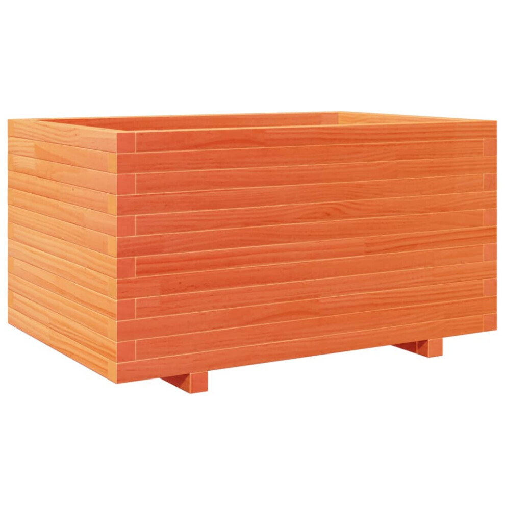 Vidaxl (Wax Brown, 90 X 60 X 49.5 Cm) Garden Planter Outdoor Flower Pot Planter Pot Wax Brown Solid Wood Pine