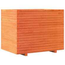 (wax brown, 90 x 60 x 72.5 cm) vidaXL Garden Planter Outdoor Flower Pot Planter Pot Wax Brown Solid Wood Pine