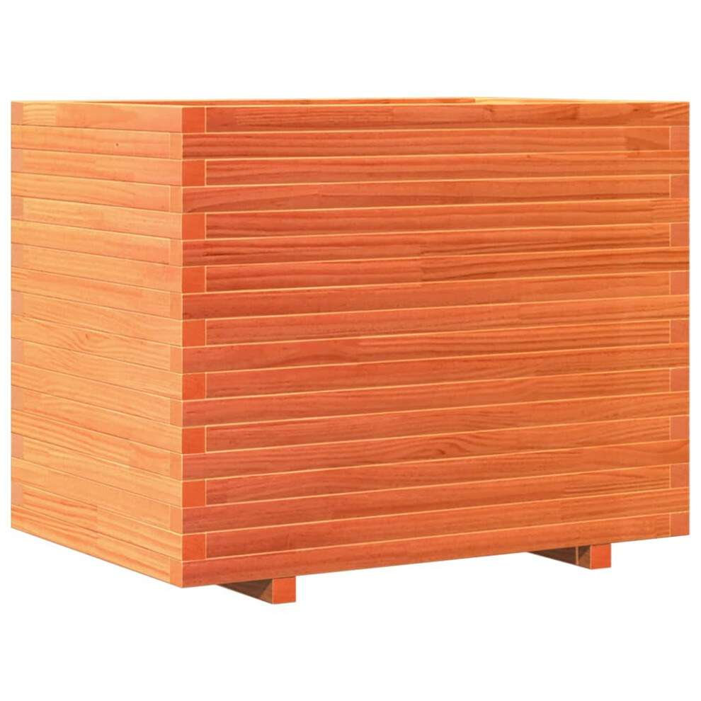 Vidaxl (Wax Brown, 90 X 60 X 72.5 Cm) Garden Planter Outdoor Flower Pot Planter Pot Wax Brown Solid Wood Pine