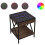 VidaXL (brown oak) vidaXL Bedside Table with Infinity LED Nightstand Bed Side Table Sonoma Oak 1