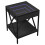 VidaXL (black) vidaXL Bedside Table with Infinity LED Nightstand Bed Side Table Sonoma Oak 3
