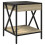 VidaXL (sonoma oak) vidaXL Bedside Table with Infinity LED Nightstand Bed Side Table Sonoma Oak 8