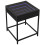 VidaXL (black) vidaXL Bedside Table with Infinity LED Nightstand Bed Side Table Brown Oak 3