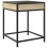 VidaXL (sonoma oak) vidaXL Bedside Table with Infinity LED Nightstand Bed Side Table Brown Oak 8