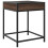 VidaXL (brown oak) vidaXL Bedside Table with Infinity LED Nightstand Bed Side Table Brown Oak 8