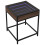 VidaXL (brown oak) vidaXL Bedside Table with Infinity LED Nightstand Bed Side Table Brown Oak 3