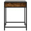 VidaXL (smoked oak) vidaXL Bedside Table with Infinity LED Nightstand Bed Side Table Brown Oak 6