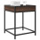 VidaXL (brown oak) vidaXL Bedside Table with Infinity LED Nightstand Bed Side Table Brown Oak 5