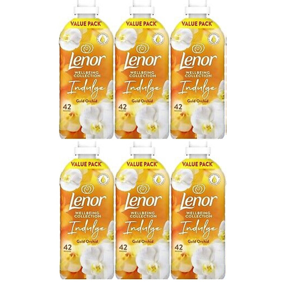 Lenor Gold Orchid Fabric Softener Laundry Conditioner 42 Washes (6x 1386mls)