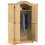 VidaXL (brown) vidaXL Wardrobe Cupboard Closet Clothes Storage Organiser Solid Wood Pine 3