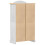VidaXL (white) vidaXL Wardrobe Cupboard Closet Clothes Storage Organiser Solid Wood Pine 6