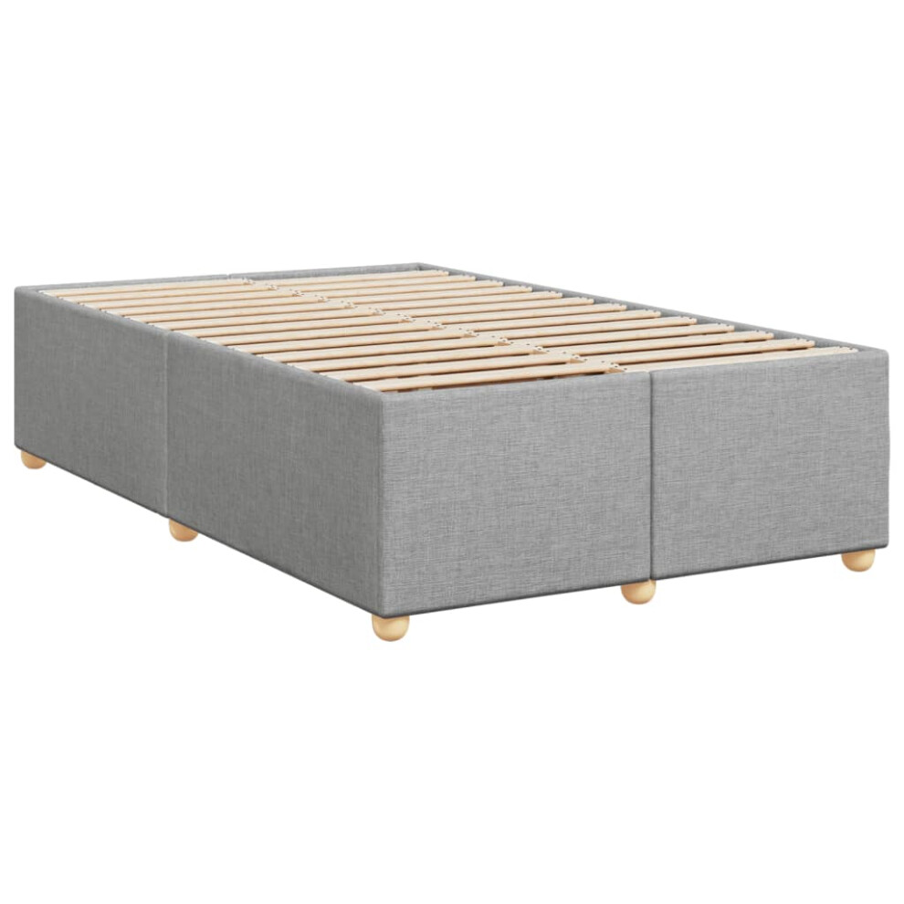 (light grey, 120 x 190 cm) vidaXL Bed Frame Bed Base Bedstead Mattress Foundation Cream 100x200 cm Fabric