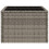 VidaXL vidaXL Gartentisch mit Glasplatte Grau 55x55x37 cm Poly Rattan 5