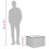 VidaXL vidaXL Gartentisch mit Glasplatte Grau 55x55x37 cm Poly Rattan 8