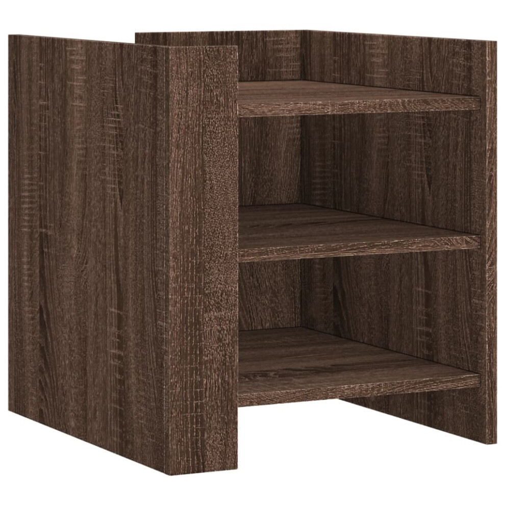 Vidaxl (Brown Oak) Bedside Cabinet Bedroom Nightstand Bed Side Bed Table Engineered Wood