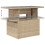 VidaXL vidaXL Gartentisch mit Glasplatte Beige 100x55x73 cm Poly Rattan 8