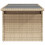 VidaXL vidaXL Gartentisch mit Glasplatte Beige 100x55x73 cm Poly Rattan 6