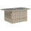 VidaXL vidaXL Gartentisch mit Glasplatte Hellgrau 100x55x73 cm Poly Rattan 7
