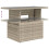 VidaXL vidaXL Gartentisch mit Glasplatte Hellgrau 100x55x73 cm Poly Rattan 8