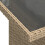VidaXL vidaXL Gartentisch mit Glasplatte Beige 100x55x73 cm Poly Rattan 10