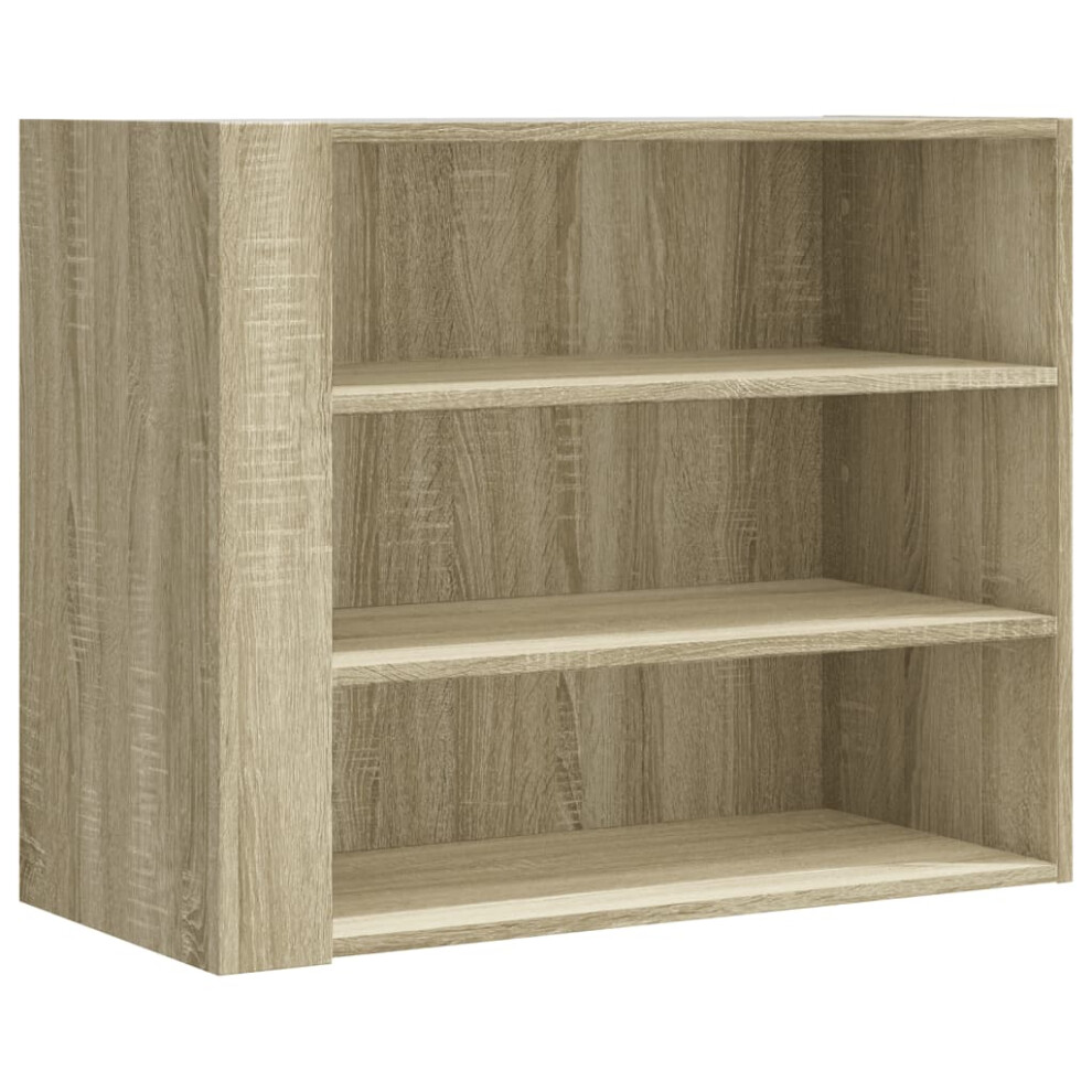 (sonoma oak) vidaXL Wall Cabinet Bathroom Wall Hanging Cabinet Sonoma Oak Engineered Wood