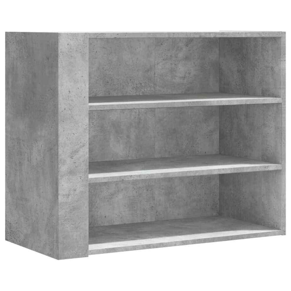 (concrete grey) vidaXL Wall Cabinet Bathroom Wall Hanging Cabinet Sonoma Oak Engineered Wood