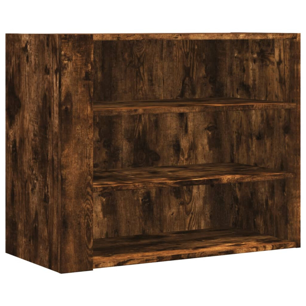 (smoked oak) vidaXL Wall Cabinet Bathroom Wall Hanging Cabinet Sonoma Oak Engineered Wood