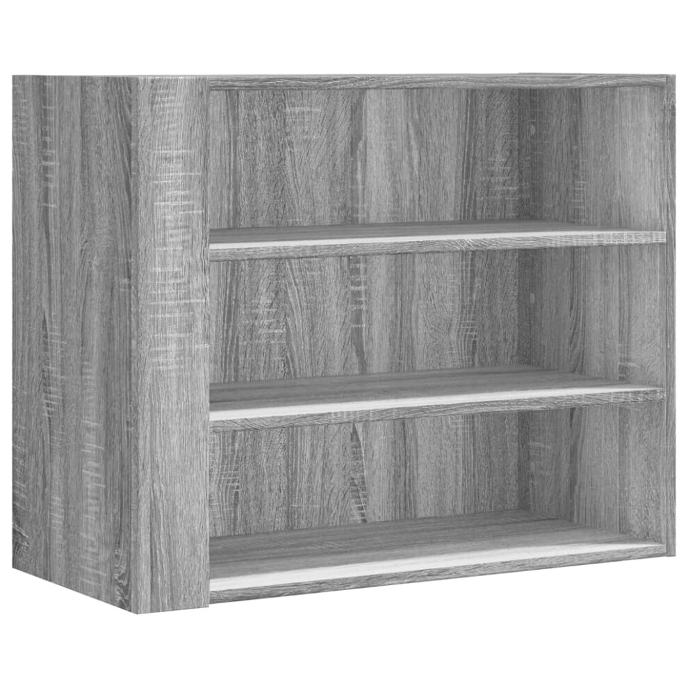 (grey sonoma) vidaXL Wall Cabinet Bathroom Wall Hanging Cabinet Sonoma Oak Engineered Wood