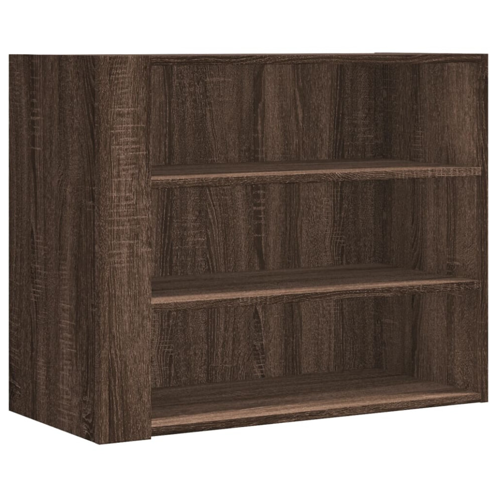 (brown oak) vidaXL Wall Cabinet Bathroom Wall Hanging Cabinet Sonoma Oak Engineered Wood