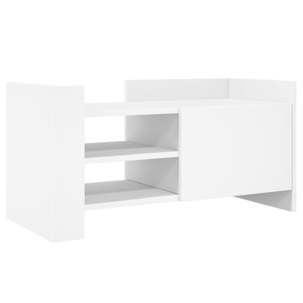 (white, 80 x 35 x 40 cm) vidaXL TV Cabinet TV Stand Media TV Unit Entertainment Centre Engineered Wood