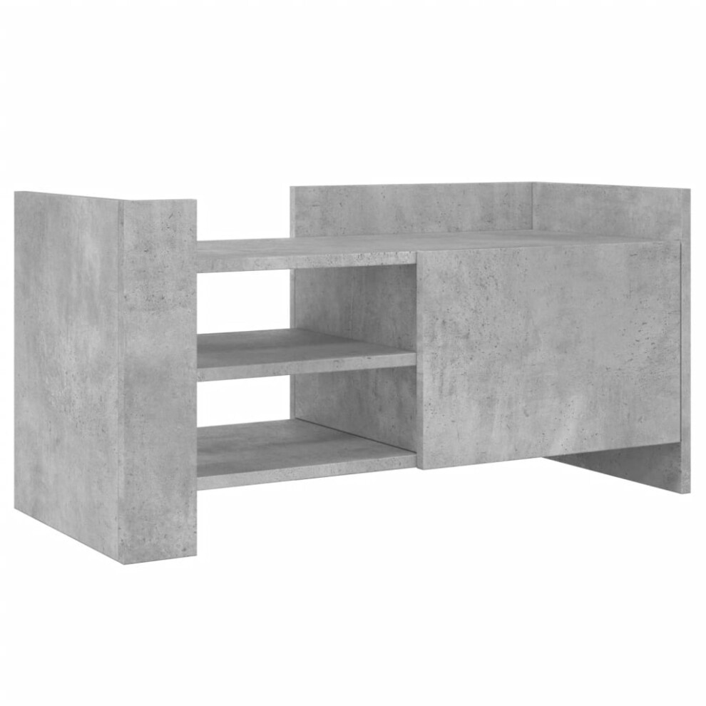 Vidaxl (Concrete Grey, 80 X 35 X 40 Cm) Tv Cabinet Tv Stand Media Tv Unit Entertainment Centre Engineered Wood