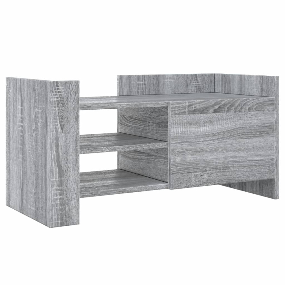 Vidaxl (Grey Sonoma, 80 X 35 X 40 Cm) Tv Cabinet Tv Stand Media Tv Unit Entertainment Centre Engineered Wood