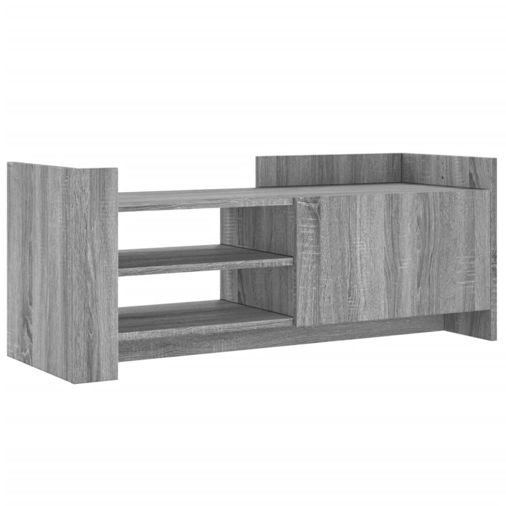 (grey sonoma, 100 X 35 X 40 cm) vidaXL TV Cabinet TV Stand Media TV Unit Entertainment Centre Engineered Wood