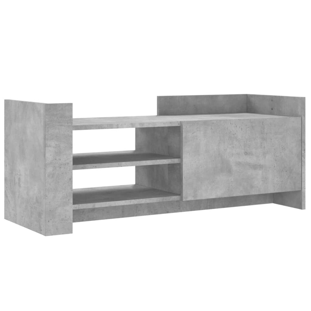 Vidaxl (Concrete Grey, 100 X 35 X 40 Cm) Tv Cabinet Tv Stand Media Tv Unit Entertainment Centre Engineered Wood