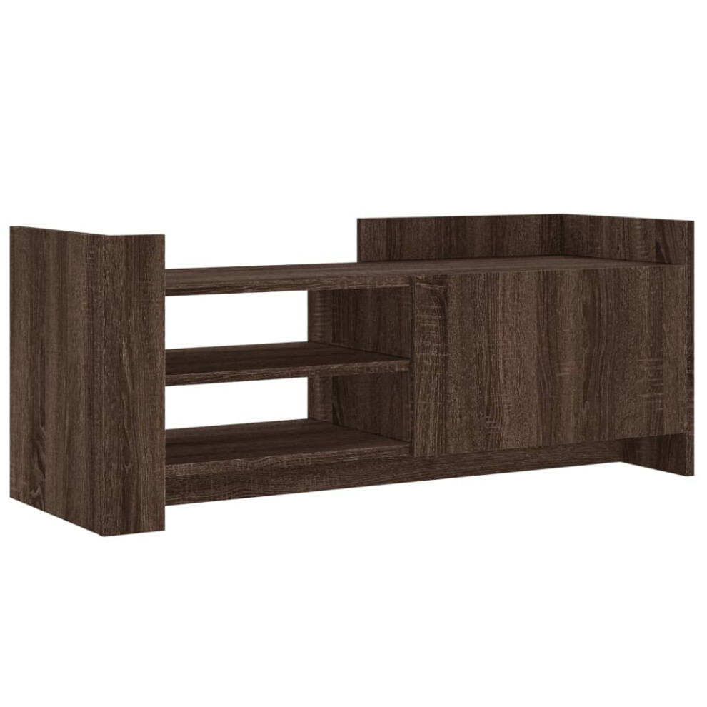 (brown oak, 100 x 35 x 40 cm) vidaXL TV Cabinet TV Stand Media TV Unit Entertainment Centre Engineered Wood