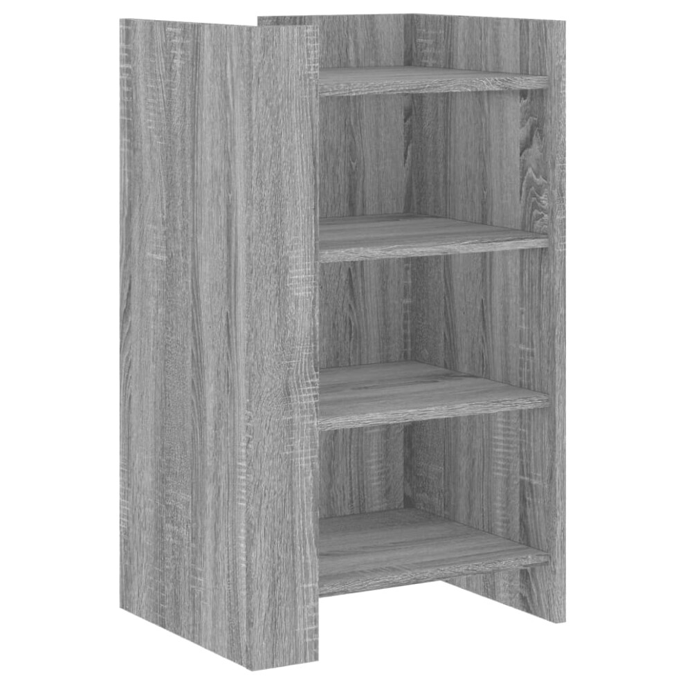 Vidaxl (Grey Sonoma, 45 X 35 X 75 Cm) Sideboard Home Storage Cupboard Cabinet Highboard White Engineered Wood