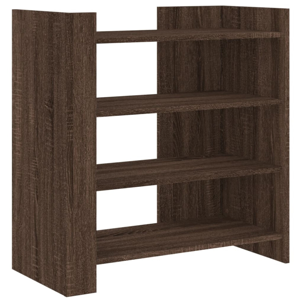 Vidaxl (Brown Oak, 73.5 X 35 X 75 Cm) Sideboard Home Storage Cupboard Cabinet Highboard White Engineered Wood