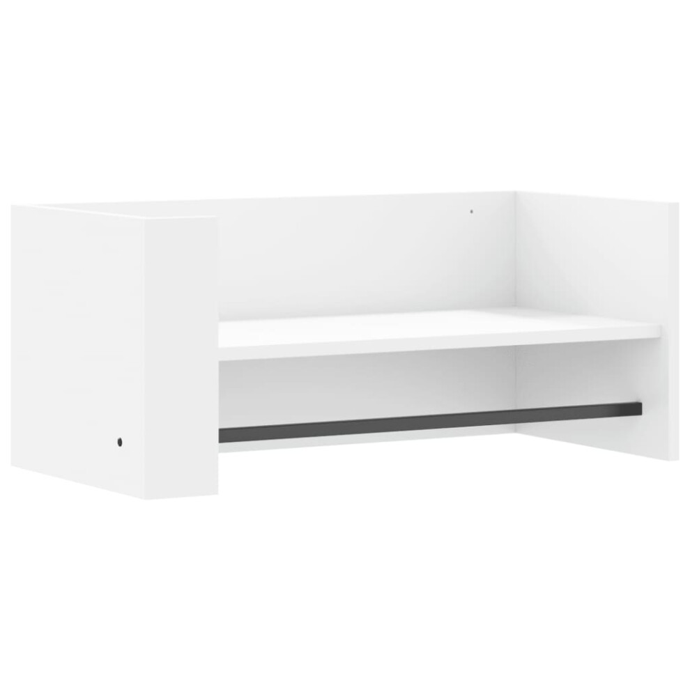 (white, 70.5 x 35 x 30.5 cm) vidaXL Wall Shelf Floating Shelf Hanging Wall Storage Shelf Engineered Wood